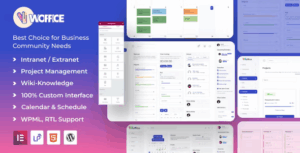 Woffice - قالب وردپرس اینترانت، اکسترانت و مدیریت پروژه